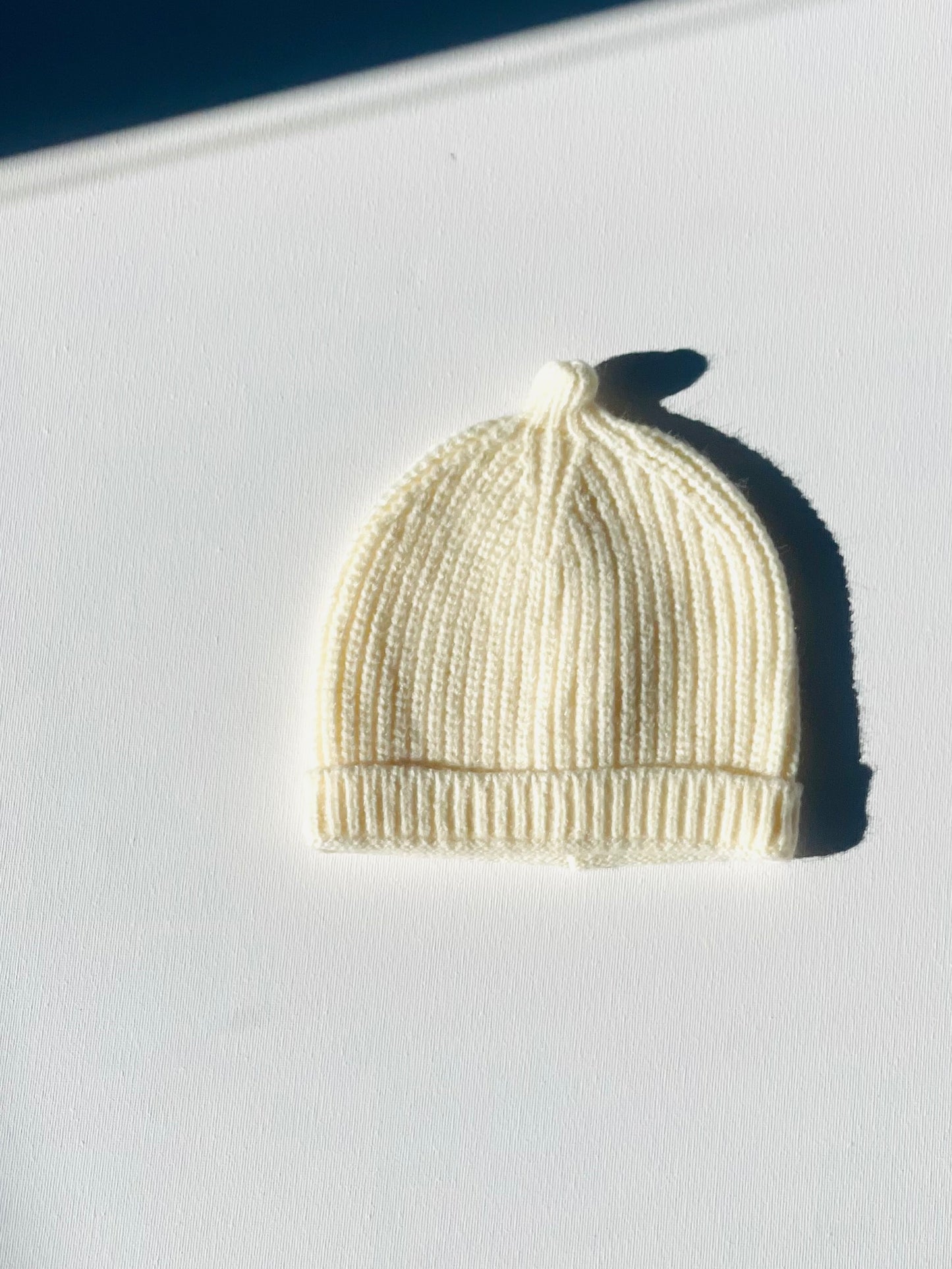 knit beanie | cream