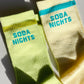 crew socks | soda nights | 2 pairs