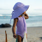 floppy hat | swim | lilac