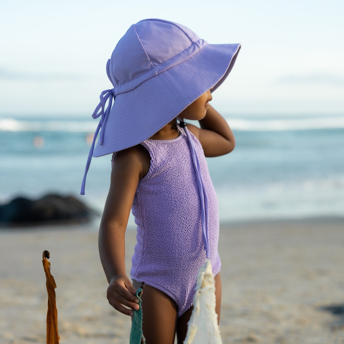 floppy hat | swim | lilac