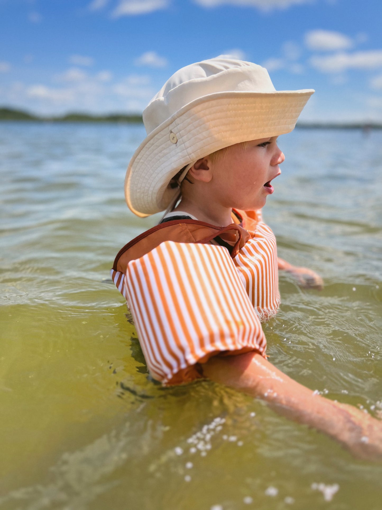 sailor hat | swim | cream