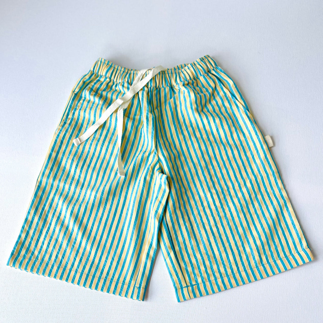 wide leg culottes fini striped korean oversized kidswear