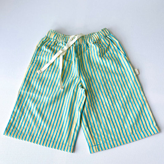 wide leg culottes fini striped korean oversized kidswear